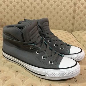 Converse Gray High Tops - Size 7.5